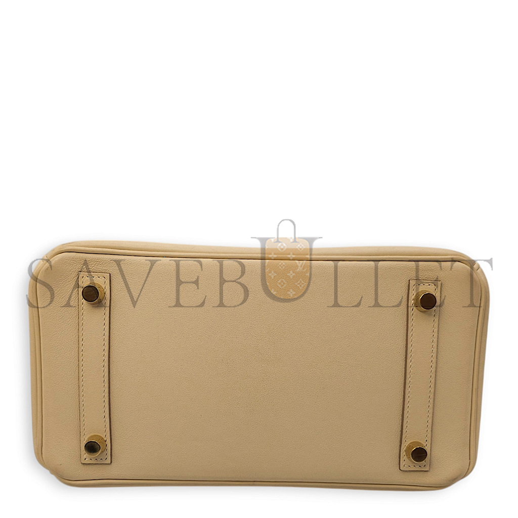 H**mes birkin 30 swift leather trench coat grey gold buttons bag h049362cc01 (30*23*15cm)